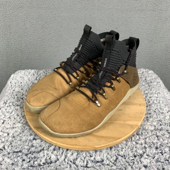 Vivobarefoot Magna FG Boots Womens EU 41 US 10 Tan/Brown Leather Lace Up Hiking